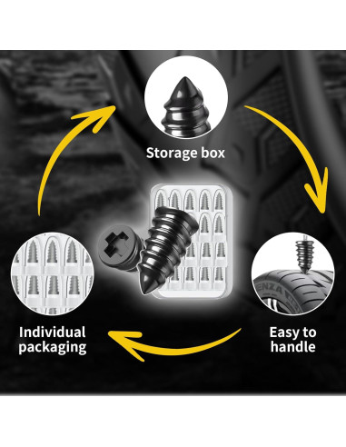 Kit de 40 Clavos de Goma para Reparación de Neumáticos Genérico