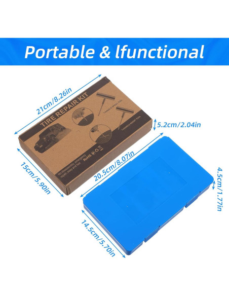 Kit de Reparación de Neumáticos Ubamdom CYY0313 58 Piezas