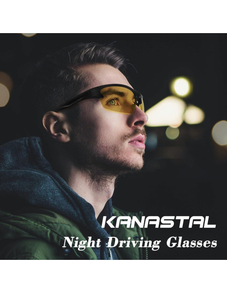 Gafas de sol KANASTAL deportivas UV400 polarizadas amarillas