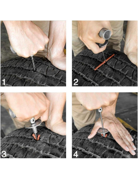 Kit de Reparación de Neumáticos TOOLUXE 50003L - 57 Piezas