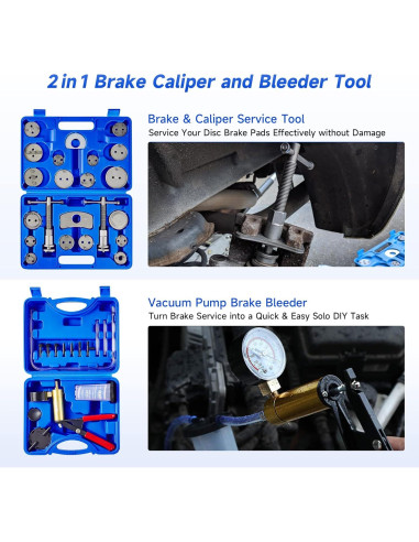 Kit de Herramientas de Freno Orion Motor Tech 2 en 1 - 18 Adaptadores