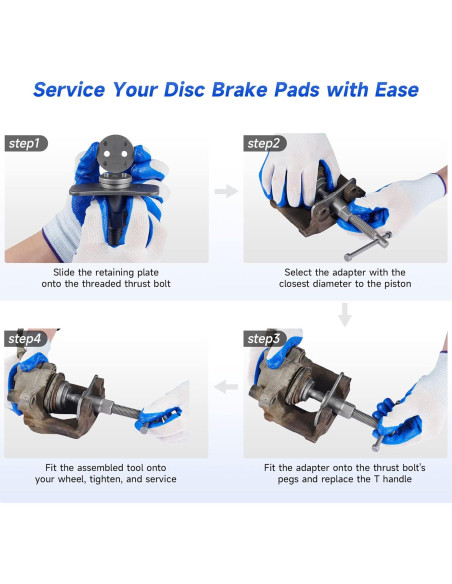 Kit de Herramientas de Freno Orion Motor Tech 2 en 1 - 18 Adaptadores