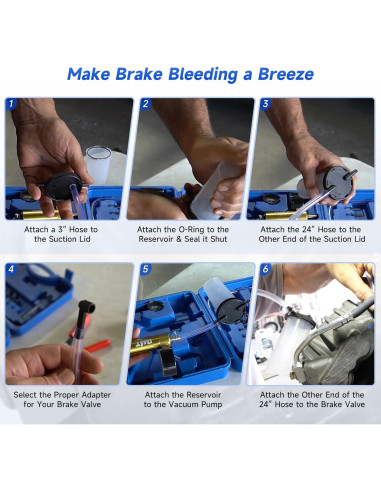 Kit de Herramientas de Freno Orion Motor Tech 2 en 1 - 18 Adaptadores