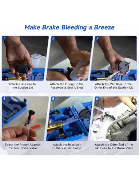 Kit de Herramientas de Freno Orion Motor Tech 2 en 1 - 18 Adaptadores