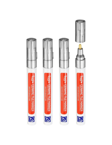 Bolígrafo para Lechada PATIKIL 4 Unidades Plateado 138x14mm