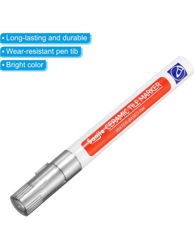 Bolígrafo para Lechada PATIKIL 4 Unidades Plateado 138x14mm