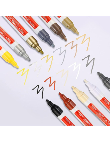 Bolígrafo para Lechada PATIKIL 4 Unidades Plateado 138x14mm