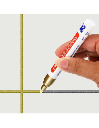 Bolígrafo para Lechada PATIKIL 4 Unidades Plateado 138x14mm