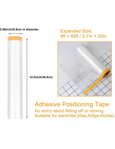 Película Protectora Muf 9 x 19.81 m Autoadhesiva Impermeable