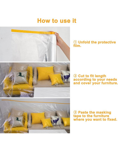 Película Protectora Muf 9 x 19.81 m Autoadhesiva Impermeable