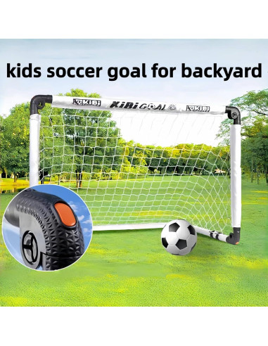 Portería de Fútbol Plegable KiBiGOAL 90x60 cm para Niños