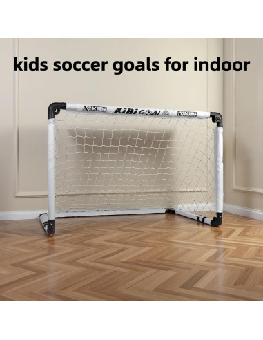Portería de Fútbol Plegable KiBiGOAL 90x60 cm para Niños