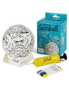 Balón de Fútbol Mini Personalizable Mitre Scriball Multi Azul