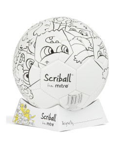 Balón de Fútbol Mini Personalizable Mitre Scriball Multi Azul 2