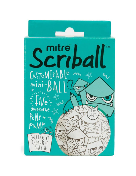 Balón de Fútbol Mini Personalizable Mitre Scriball Multi Azul