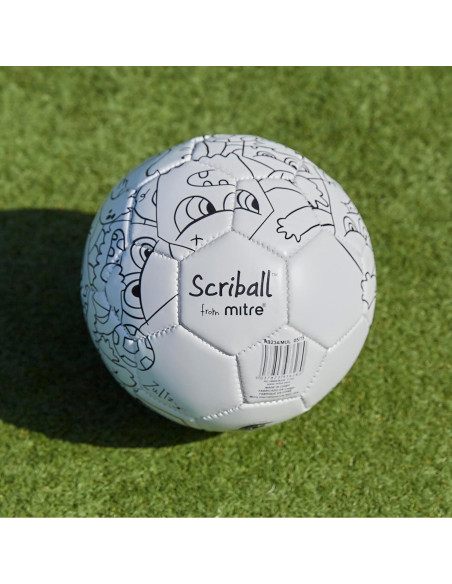 Balón de Fútbol Mini Personalizable Mitre Scriball Multi Azul