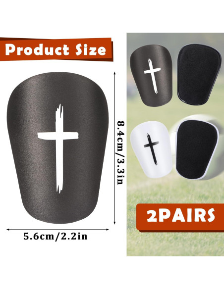 2 Pares Protectores de Espinillas Hpmjz Mini 7.6x5.1cm Fútbol