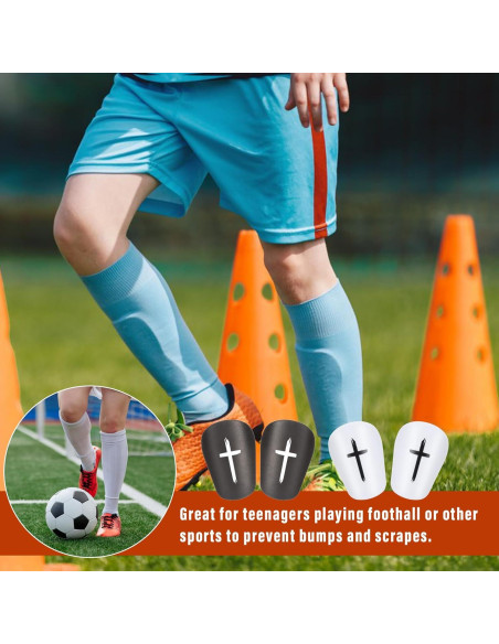 2 Pares Protectores de Espinillas Hpmjz Mini 7.6x5.1cm Fútbol