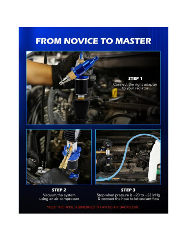 Kit de Recarga de Vacío de Refrigerante Orion Motor Tech 13 Piezas