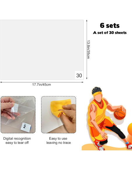 180 Almohadillas Adhesivas Hlimior para Baloncesto y Voleibol