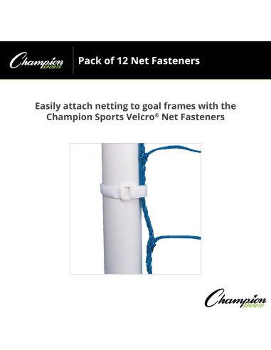 Agujeros de Red de Velcro Champion Sports - 12 Unidades