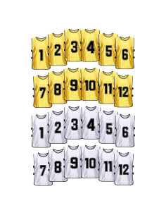 Chalecos de Entrenamiento Reversibles MTTYYD 24 Piezas Numerados