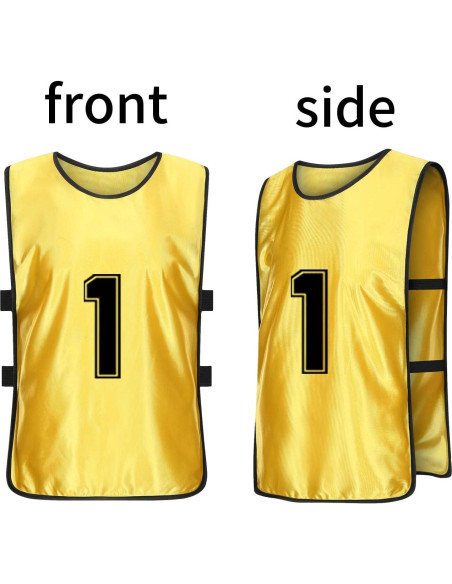 Chalecos de Entrenamiento Reversibles MTTYYD 24 Piezas Numerados