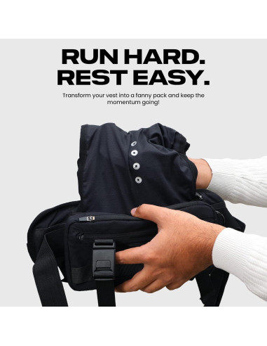 Chaleco de Correr 2-en-1 MVRK para Hombres - Ultra-Ligero y Resistente al Agua