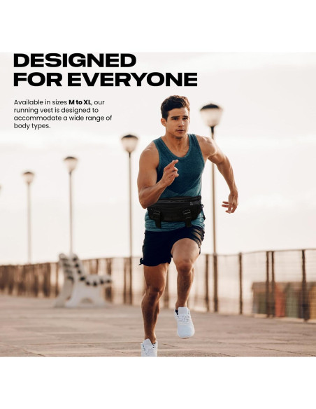 Chaleco de Correr 2-en-1 MVRK para Hombres - Ultra-Ligero y Resistente al Agua