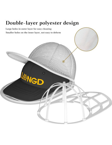 Cesta Lavadora de Sombreros LONGD - Protección y Limpieza Segura