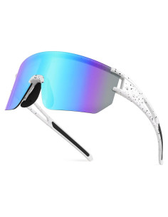 Gafas de Ciclismo WANWAN UV400 Espejadas para Adultos