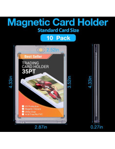Paquete de 10 Soportes Magnéticos para Tarjetas SUNEZLGO 35PT 2