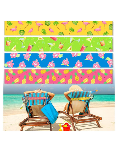 Boao 4 Clips de Toalla para Sillas de Playa Elásticos