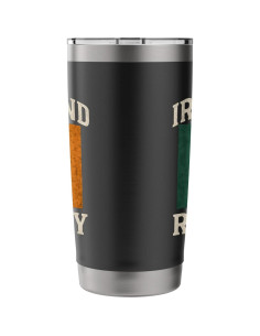 Vaso Aislado Acero Inoxidable 20 oz Rugby Irlanda Negro 2
