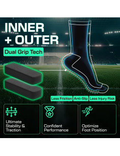 Calcetines Antideslizantes LUX Sports V2 para Fútbol y Multi-Deporte 2