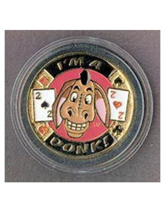 Protector de Cartas de Póker Soy un Donk! - 3.81 cm