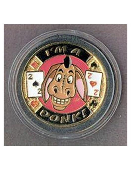 Protector de Cartas de Póker Soy un Donk! - 3.81 cm