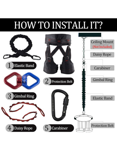 Cuerda Elástica DASKING Pro para Yoga y Gimnasio - Clase 4