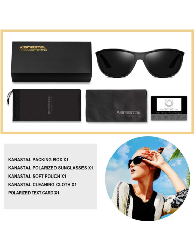 Gafas de sol KANASTAL polarizadas UV400 para deportes