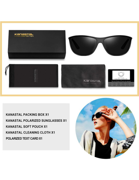 Gafas de sol KANASTAL polarizadas UV400 para deportes