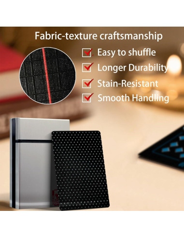 Baraja de Póker Impermeable Ben Niu Classic Negra 54 Piezas