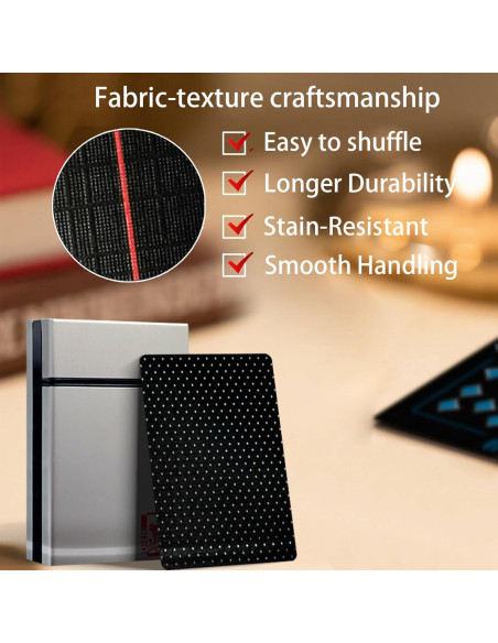 Baraja de Póker Impermeable Ben Niu Classic Negra 54 Piezas