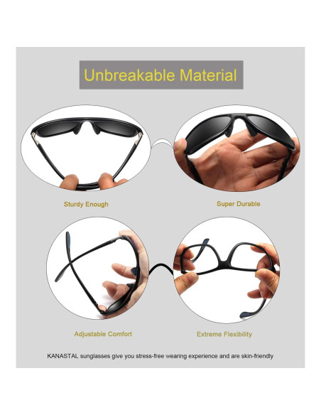 Gafas de sol KANASTAL polarizadas UV400 para deportes