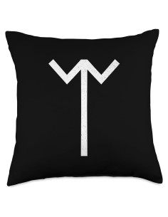 Almohada Rúnica Futhark Vikingo 18x18 cm 100% Poliéster