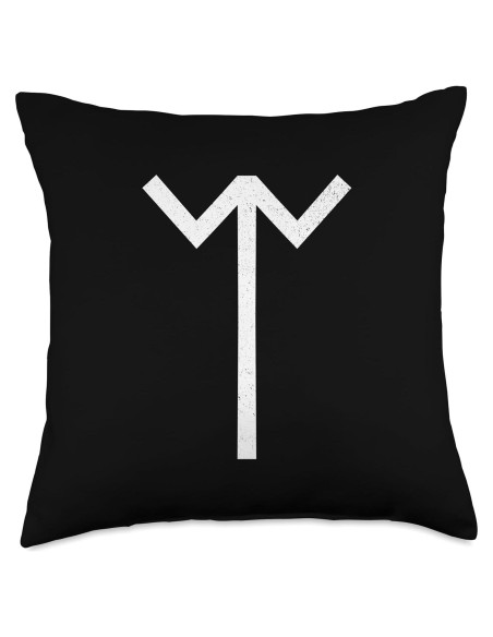 Almohada Rúnica Futhark Vikingo 18x18 cm 100% Poliéster