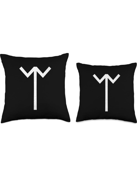 Almohada Rúnica Futhark Vikingo 18x18 cm 100% Poliéster