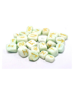 Conjunto de Runas de Amazonita WholesaleGemShop 25 Piezas