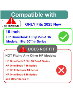 Protector de Pantalla Mate Antirreflejo KEANBOLL para HP OmniBook X Flip 16" 2