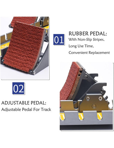 Bloques de Salida de Aluminio Supvision 35in Ajustables Amarillo