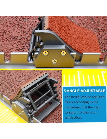 Bloques de Salida de Aluminio Supvision 35in Ajustables Amarillo